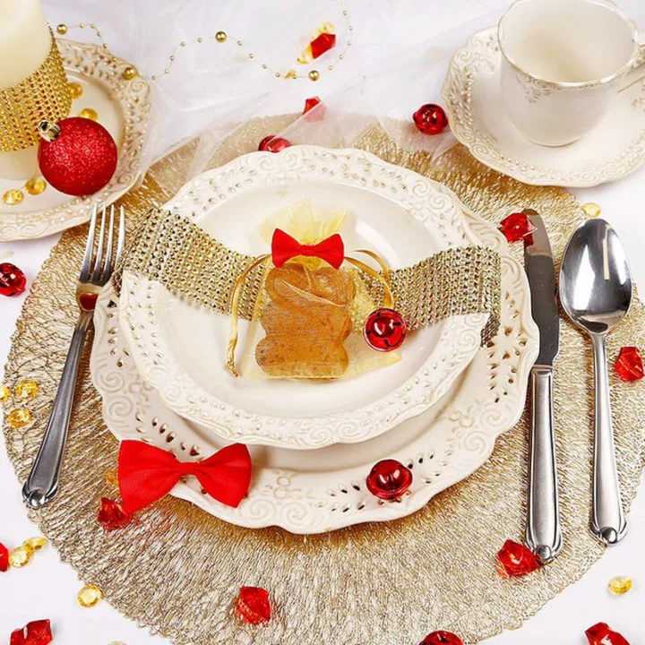 Bolsas de organza 10 x 13 cm - dorado San Valentín