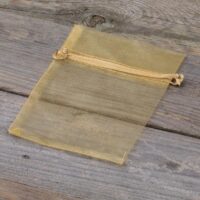 Bolsas de organza 10 x 13 cm - dorado Bolsas pequeñas