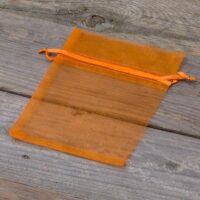 Bolsas de organza 10 x 13 cm - naranja San valentín