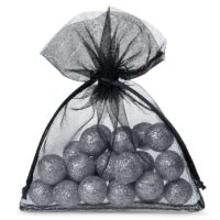 Bolsas de organza 10 x 13 cm - negro Bolsas negras