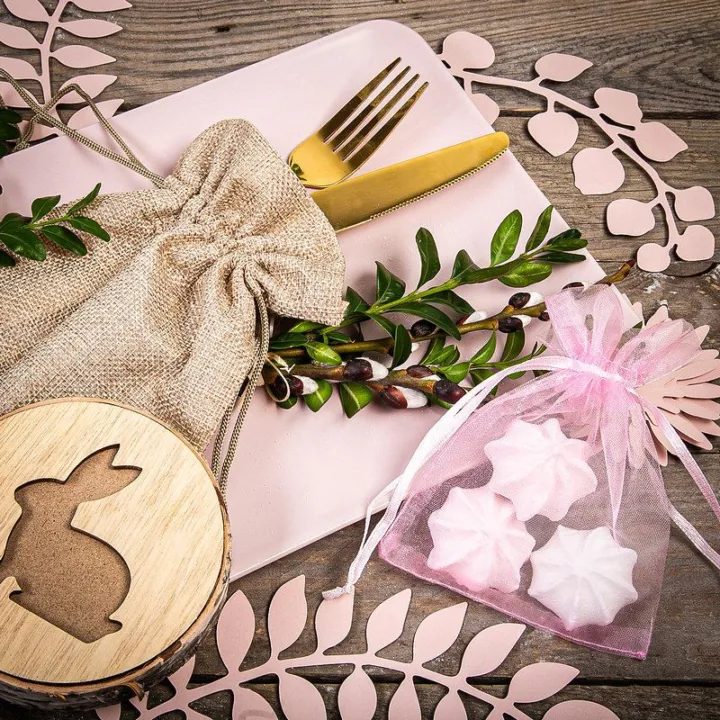 Bolsas de organza 10 x 13 cm - rosa claro Para niños