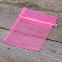 Bolsas de organza 10 x 13 cm - rosas Baby Shower