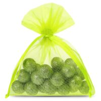 Bolsas de organza 10 x 13 cm - verde claro Bolsas verdes