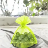 Bolsas de organza 10 x 13 cm - verde claro Bolsas pequeñas 10x13 cm