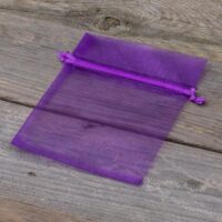 Bolsas de organza 10 x 13 cm - violeta oscuro Bolsas de organza