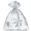 Bolsas de organza 10 x 13 cm - Navidad / 2 Bolso de la Navidad