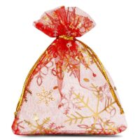 Bolsas de organza 10 x 13 cm - Navidad Bolso de la Navidad