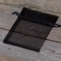 Bolsas de organza 11 x 14 cm - negro Lavanda y productos secos perfumados