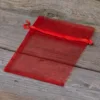 Bolsas de organza 11 x 14 cm - rojo Bolso de la Navidad