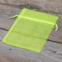 Bolsas de organza 11 x 14 cm - verde claro Lavanda y productos secos perfumados