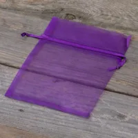Bolsas de organza 11 x 14 cm - violeta oscuro Lavanda y productos secos perfumados