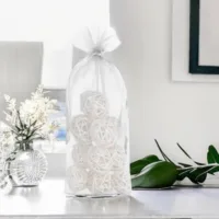 Bolsas de organza 11 x 20 cm - blanco Bolsas medianas