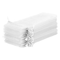 Bolsas de organza 11 x 20 cm - blanco Velas