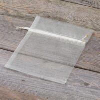 Bolsas de organza 12 x 15 cm - ecru Bolsas de organza