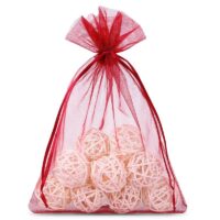 Bolsas de organza 12 x 15 cm - granate Bolsas granate