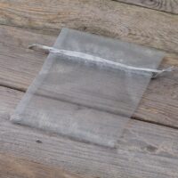 Bolsas de organza 12 x 15 cm - gris plata Decoraciones de mesa