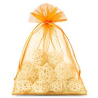 Bolsas de organza 12 x 15 cm - naranja Bolsas naranjas