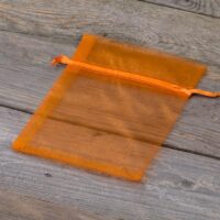 Bolsas de organza 12 x 15 cm - naranja Halloween