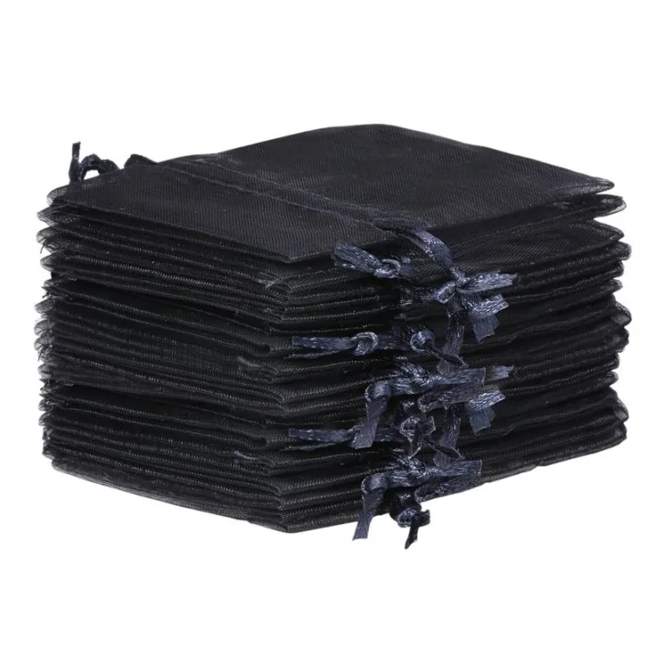 Bolsas de organza 12 x 15 cm - negro Halloween