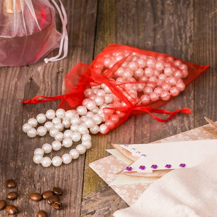 Bolsas de organza 12 x 15 cm - rojo San valentín