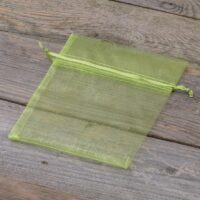 Bolsas de organza 12 x 15 cm - verde Bolsas medianas