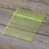 Bolsas de organza 12 x 15 cm - verde Bolsas medianas