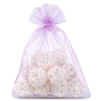 Bolsas de organza 12 x 15 cm - violeta claro