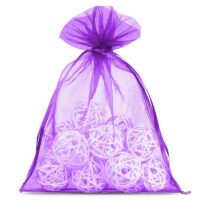 Bolsas de organza 12 x 15 cm - violeta oscuro