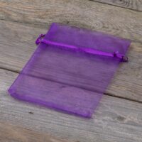 Bolsas de organza 12 x 15 cm - violeta oscuro Día de la Mujer