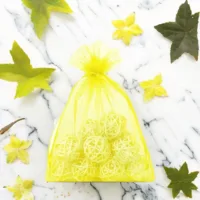 Bolsas de organza 13 x 18 cm - amarillo Bolsas medianas 13x18 cm