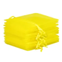 Bolsas de organza 13 x 18 cm - amarillo Bolsas de organza
