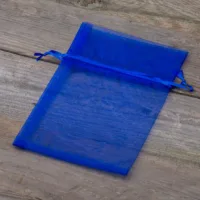 Bolsas de organza 13 x 18 cm - azul Bolso de la Navidad