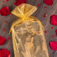 Bolsas de organza 13 x 18 cm - dorado Bolso de la Navidad