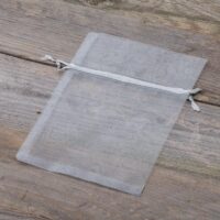 Bolsas de organza 13 x 18 cm - gris plata Bolso de la Navidad