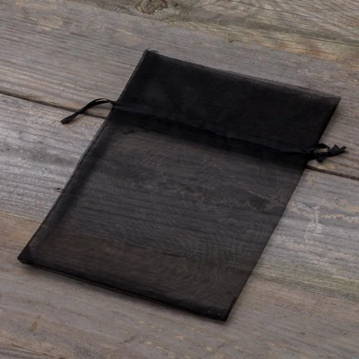 Bolsas de organza 13 x 18 cm - negro Halloween