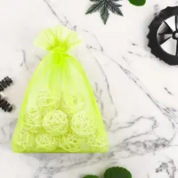 Bolsas de organza 13 x 18 cm - verde claro Bolsas verdes