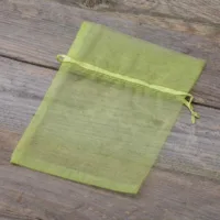 Bolsas de organza 13 x 18 cm - verde Bolsas medianas