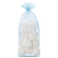 Bolsas de organza 13 x 27 cm - azul claro Bolsas azul claro