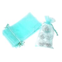 Bolsas de organza 13 x 27 cm - azul claro Bautismo