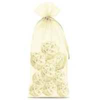 Bolsas de organza 13 x 27 cm - ecru Bolsas medianas 13x27 cm