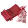Bolsas de organza 13 x 27 cm - granate Bolso de la Navidad