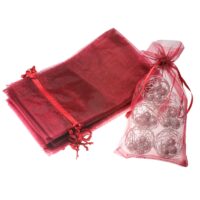 Bolsas de organza 13 x 27 cm - granate Bolso de la Navidad