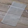Bolsas de organza 13 x 27 cm - gris plata Bolsas para frutas
