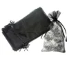 Bolsas de organza 13 x 27 cm - negro Bolsas de organza