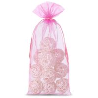 Bolsas de organza 13 x 27 cm - rosa Bolsas medianas 13x27 cm