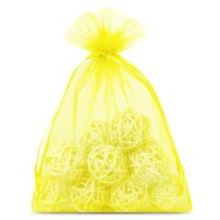 Bolsas de organza 15 x 20 cm - amarillo Bolsas amarillas