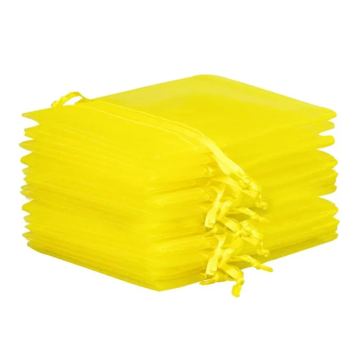 Bolsas de organza 15 x 20 cm - amarillo San valentín