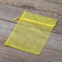 Bolsas de organza 15 x 20 cm - amarillo Semana Santa