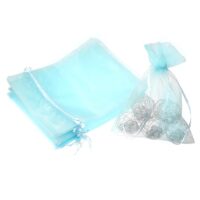Bolsas de organza 15 x 20 cm - azul claro Baby Shower