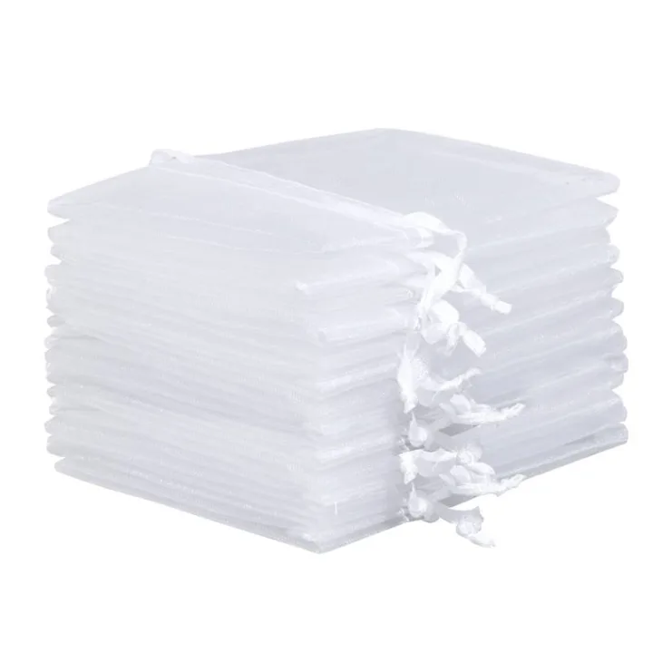 Bolsas de organza 15 x 20 cm - blanco Bolsas medianas